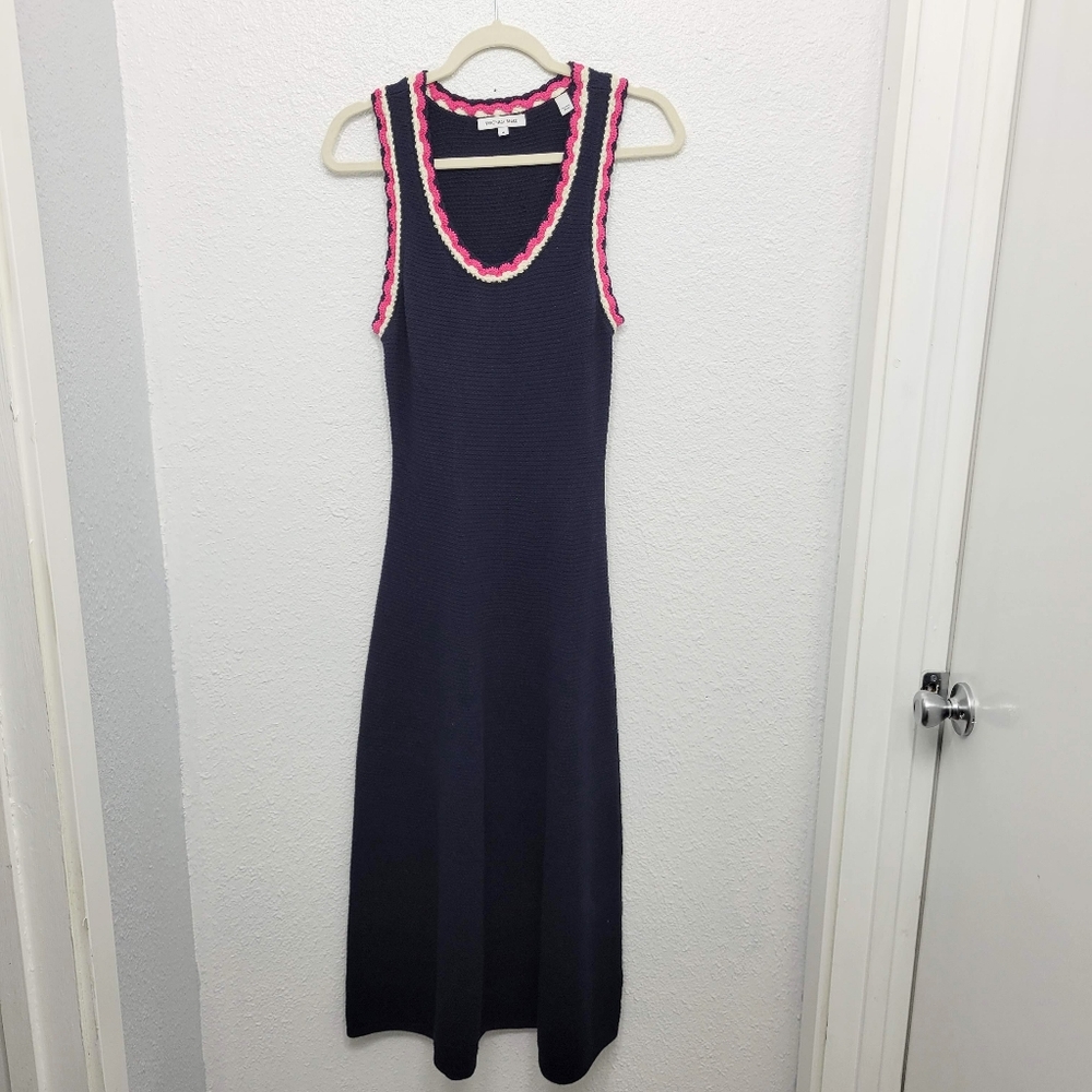 Veronica beard Ashlan Knit Scoop-Neck Midi Dress Sz M - Picture 5 of 10